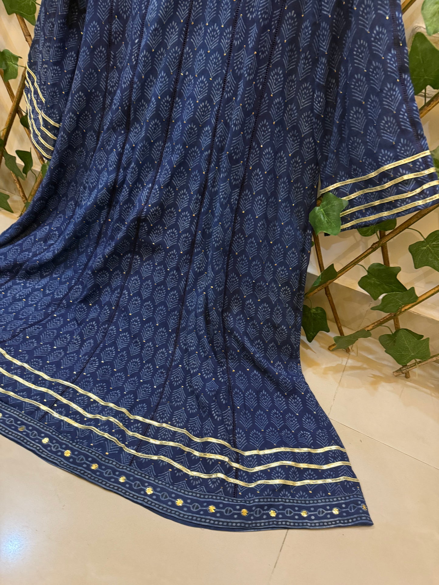 Large size long Dress Lawn