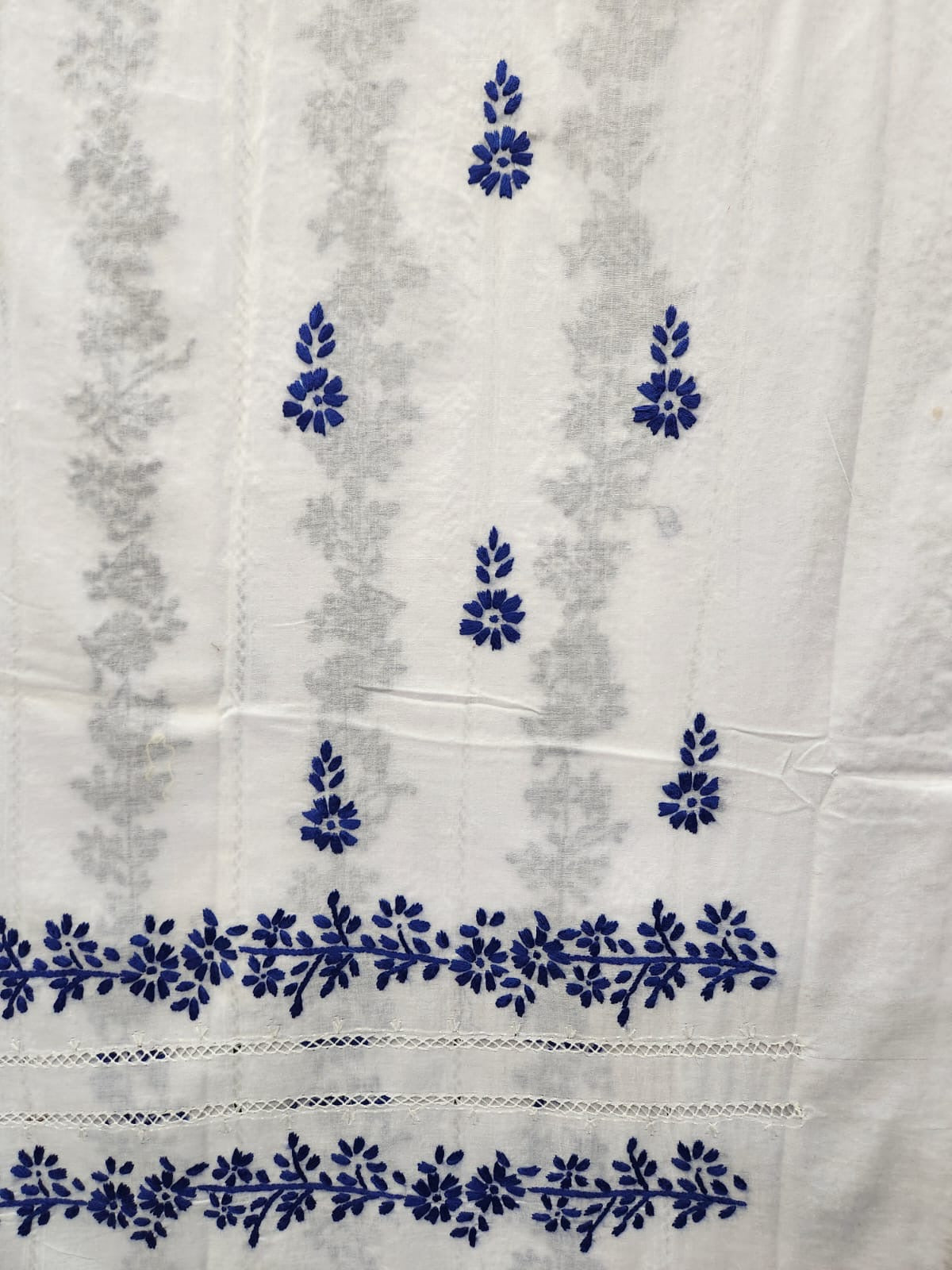 Tarkashi lawn hand embroidered shirt