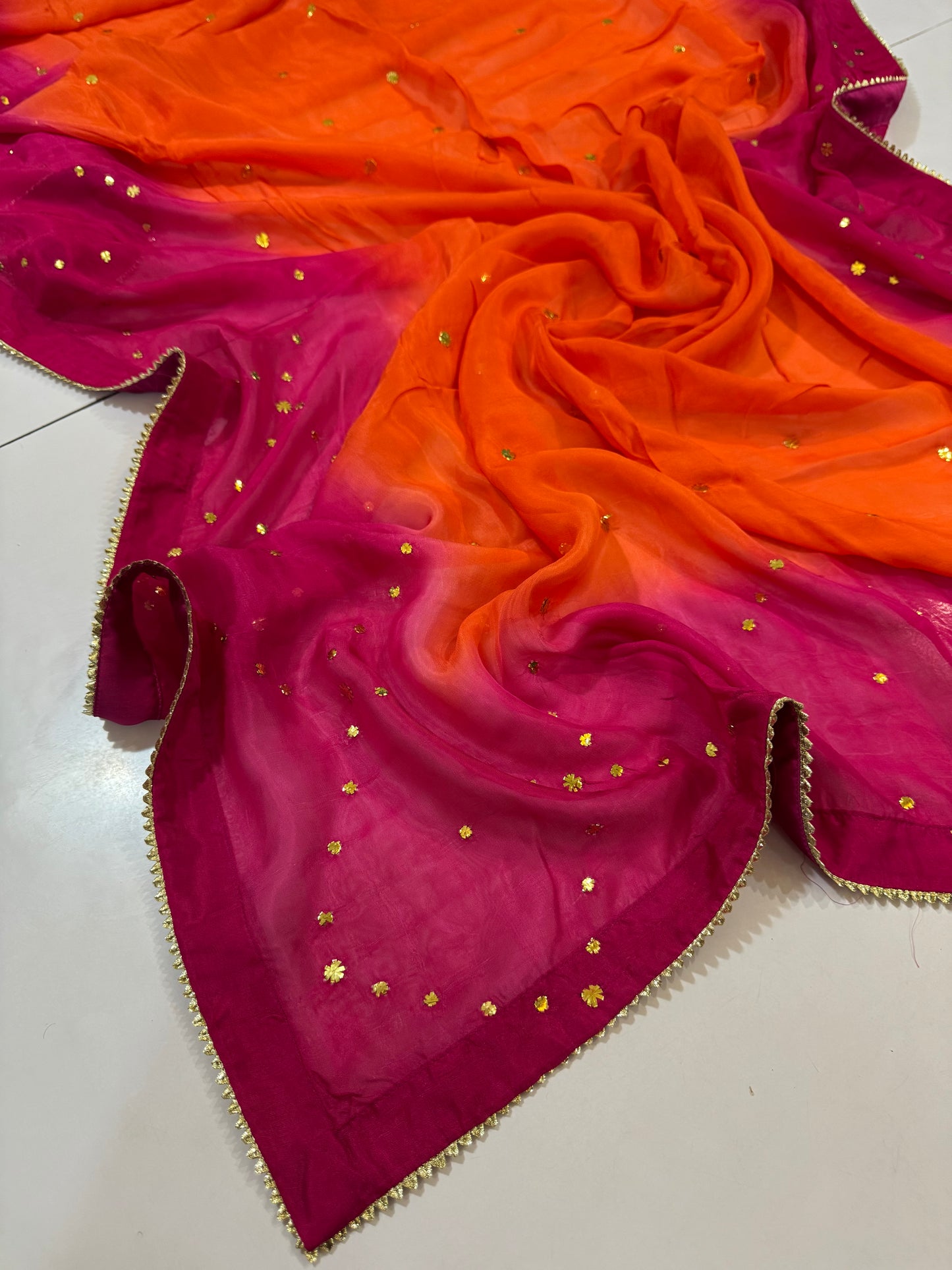 Medium silk Royal combination Mukesh Dupatta
