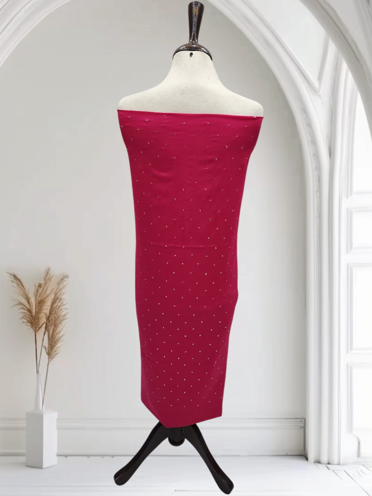 Hotpink Mukesh Lawn Shirt