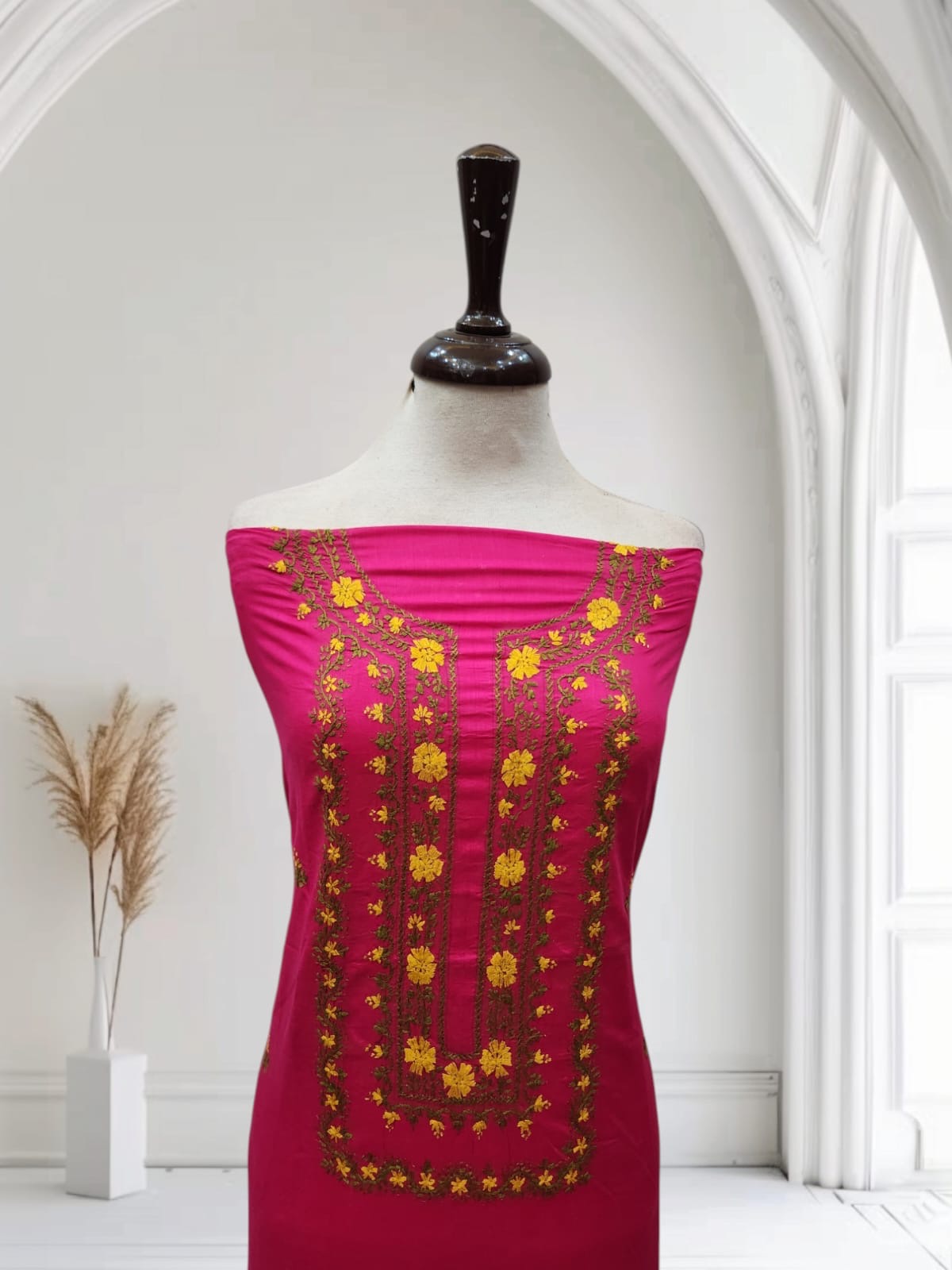 Hand embroidered lawn budget shirt
