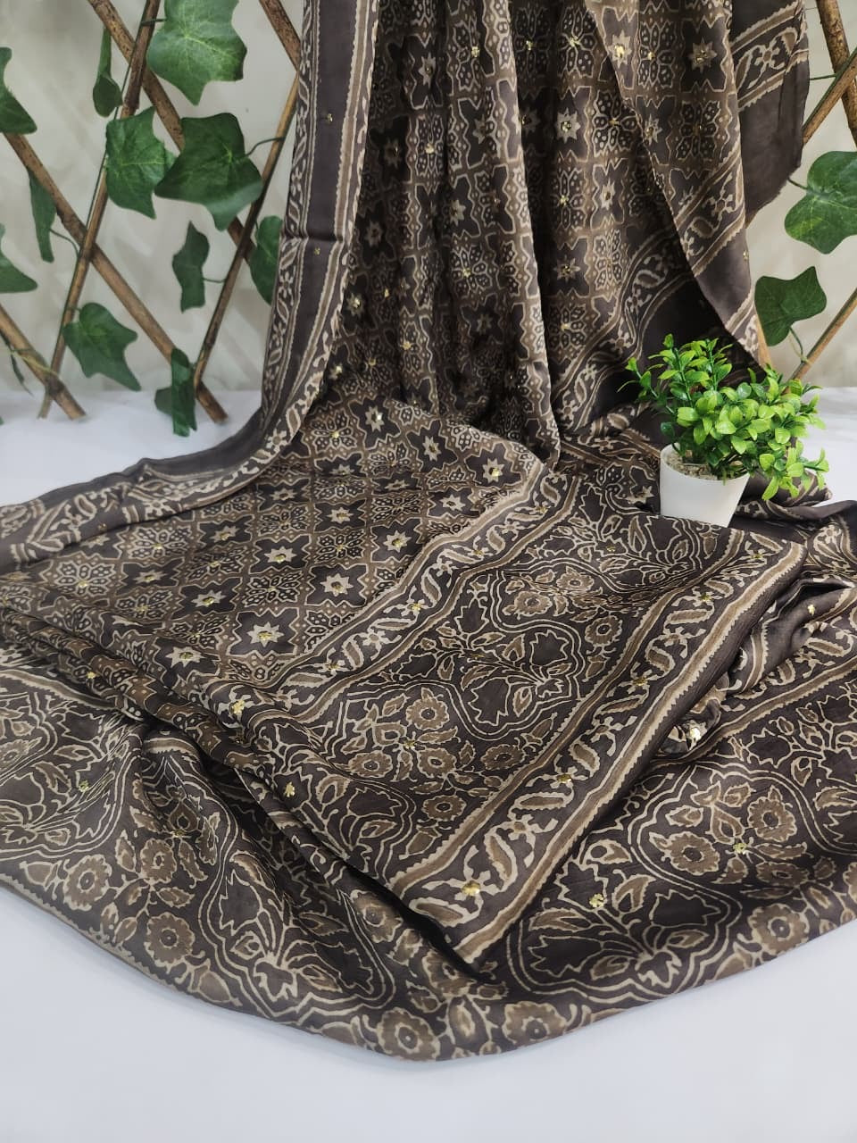 Premium Shahmooz Silk Mukesh suit