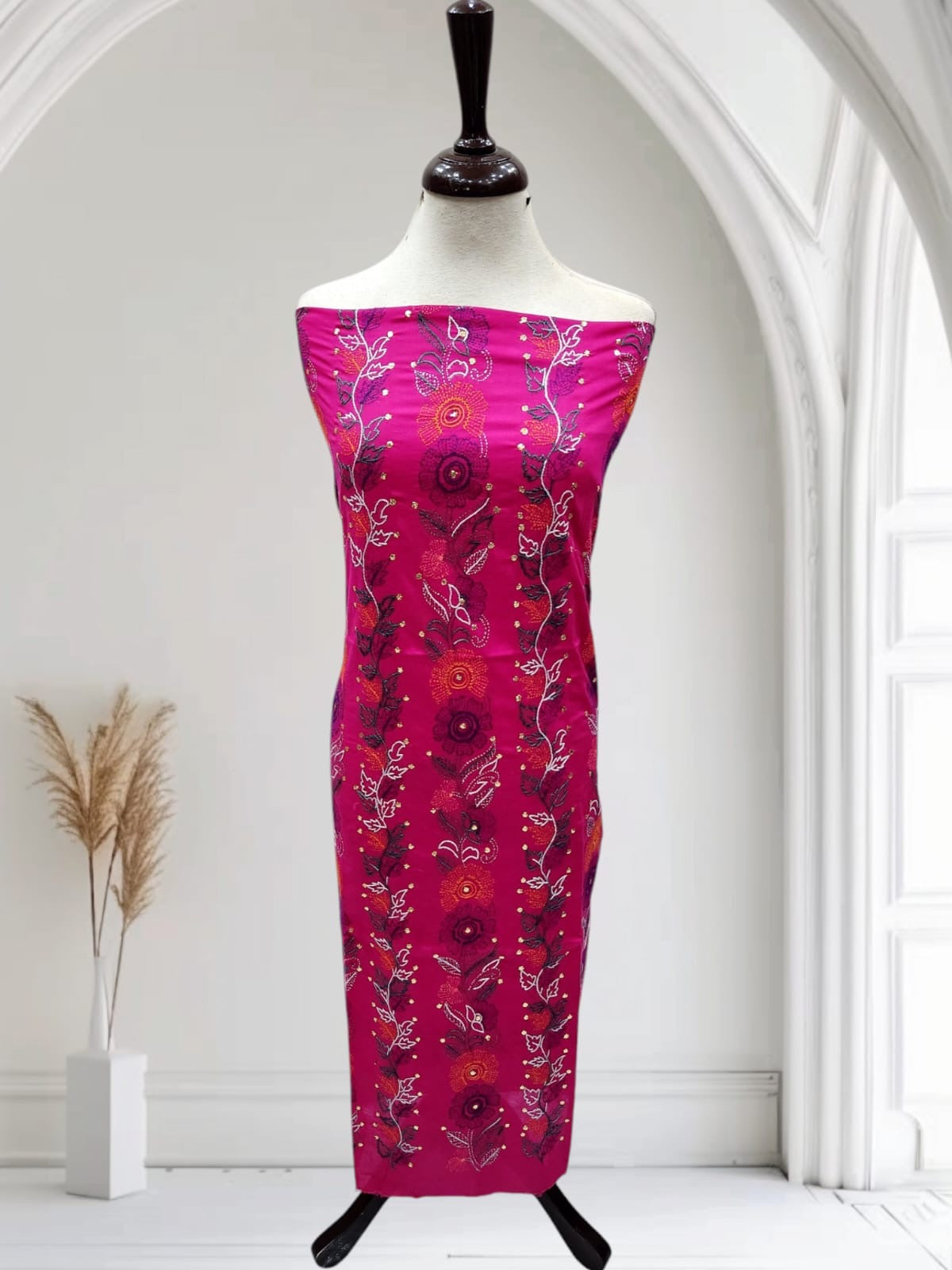Kashmiri Jaal with Mukesh Lawn shirt