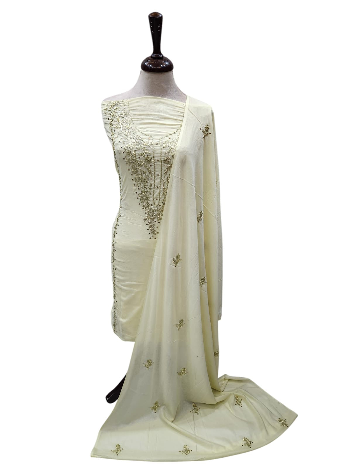 Pure Lawn Lemons Gota with Mukesh 2pc Sale