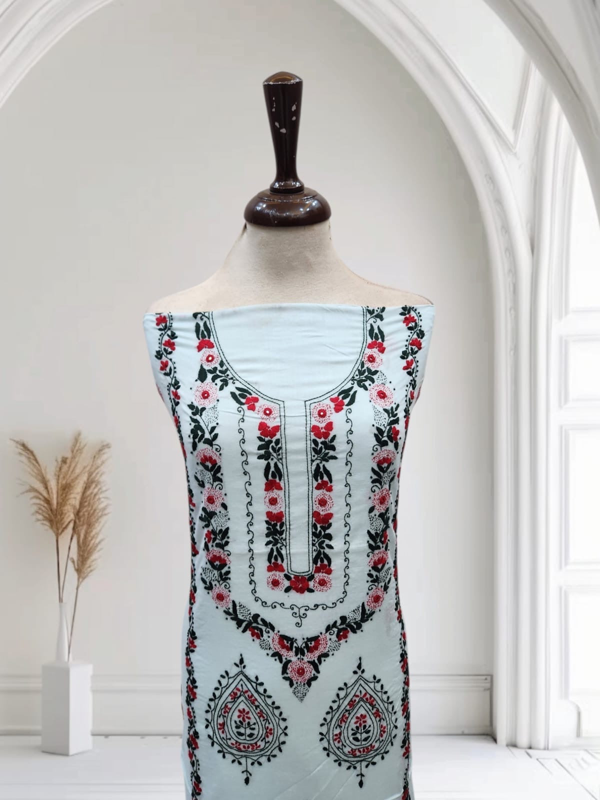Premium lawn hand embroidered shirt