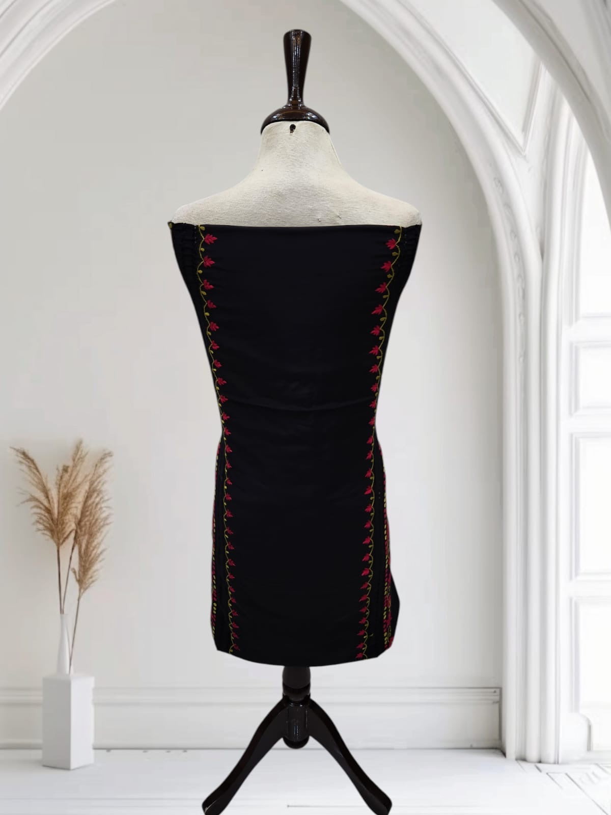 Rare Black beauty Raw Silk 2pc