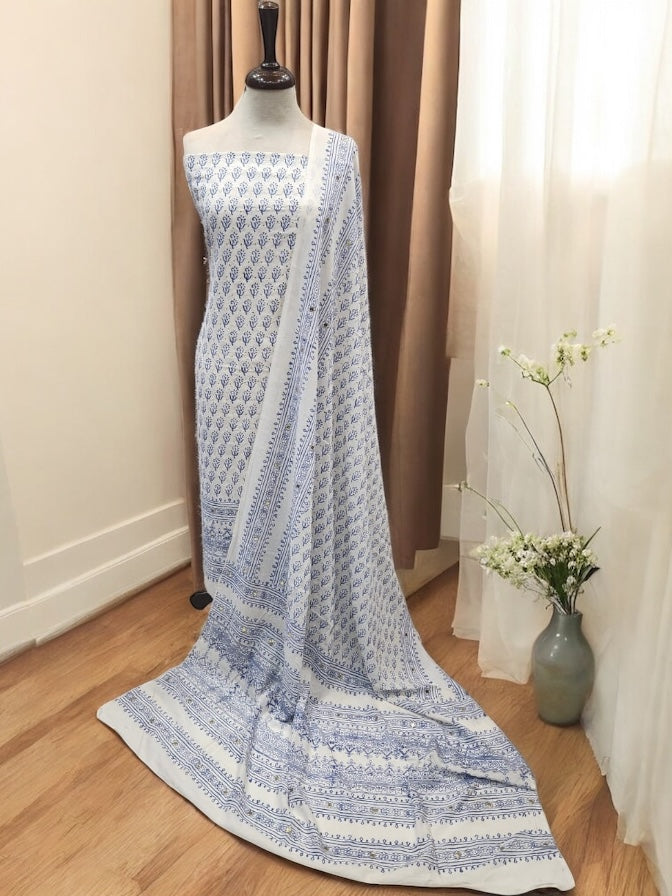 Block print with Mukesh Indigo