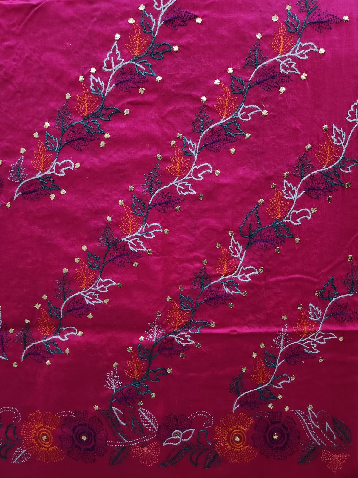 Kashmiri Jaal with Mukesh Lawn shirt