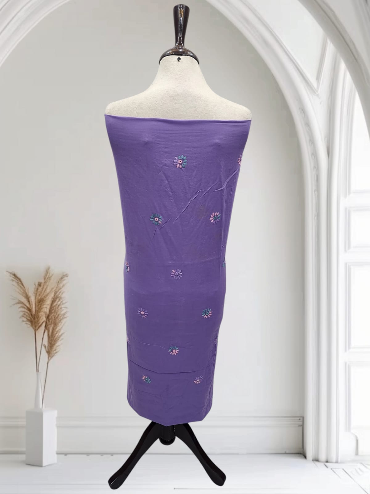 Lavender Tarkashi Lawn Shirt