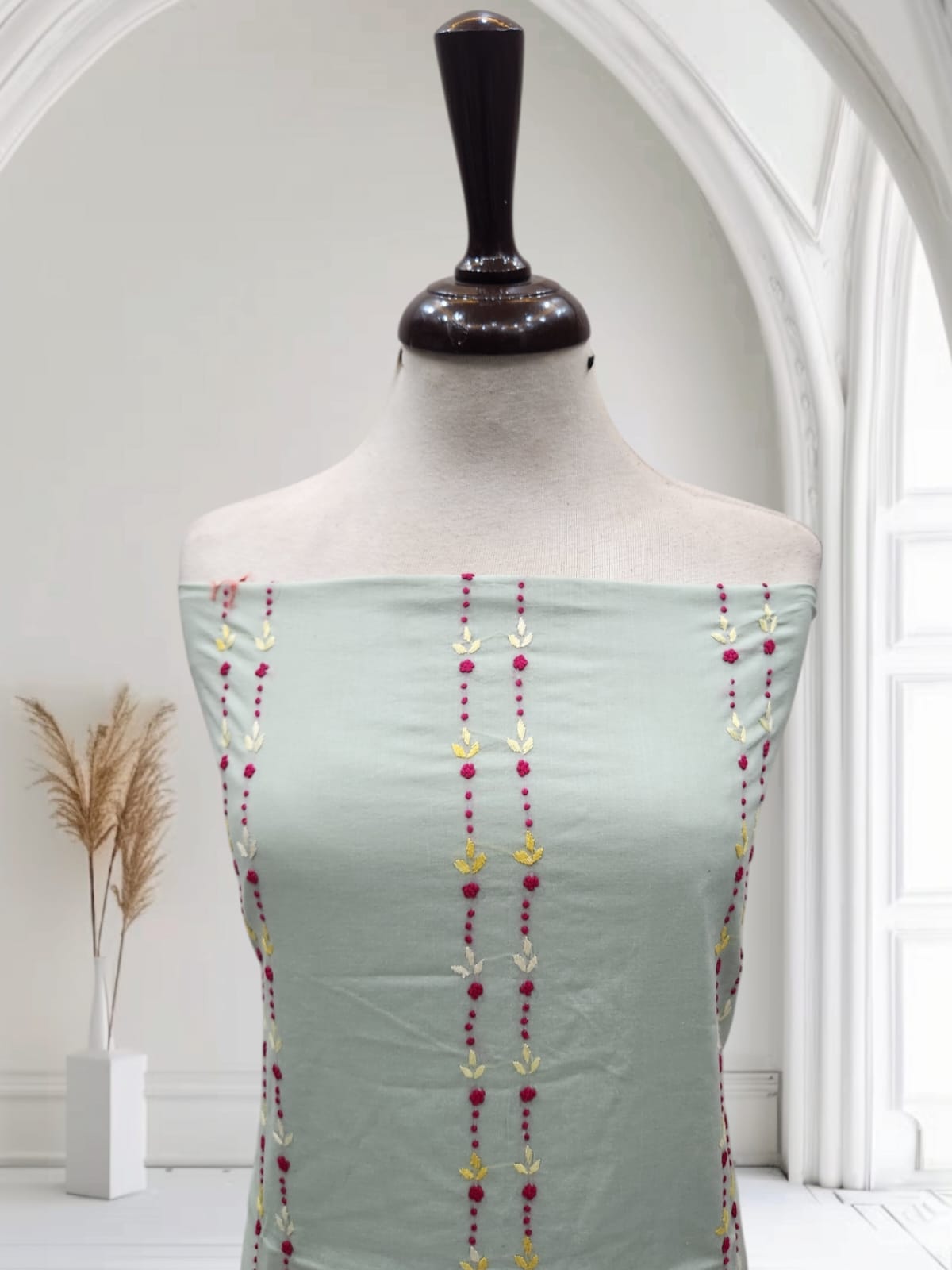 Pastel mint green Phool Bahar lawn shirt