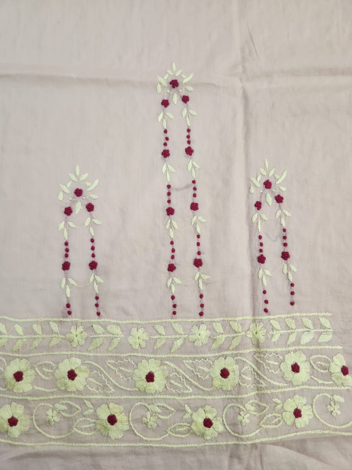 Pastel Olive 🫒 Green Phool Bahar Lawn Shirt