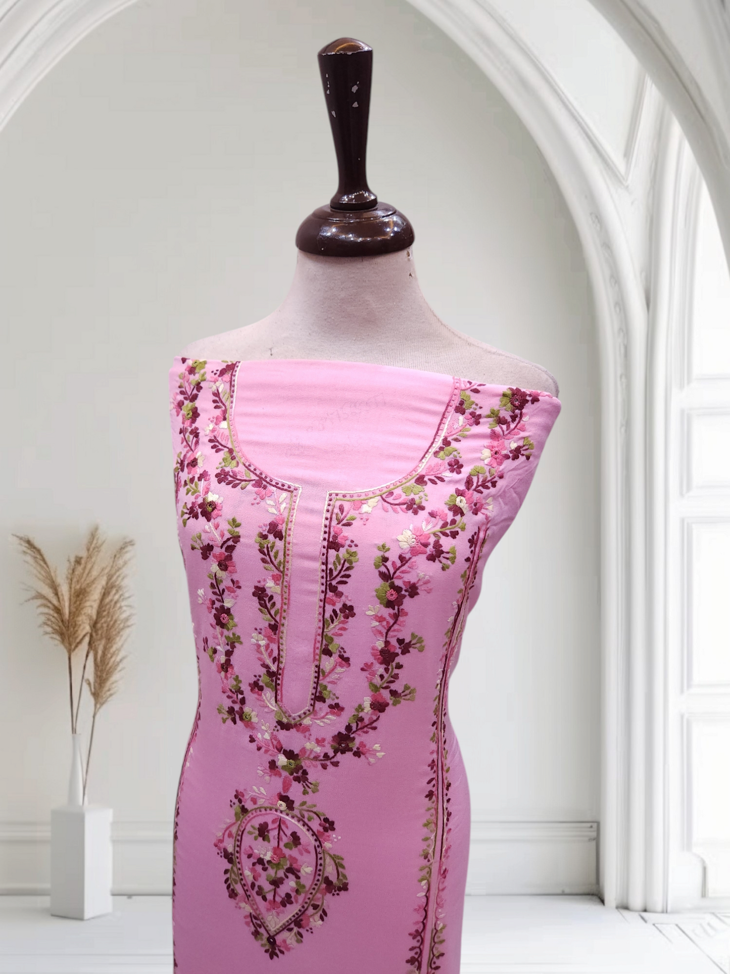 Rose Pink Marina Tarkashi shirt & trouser