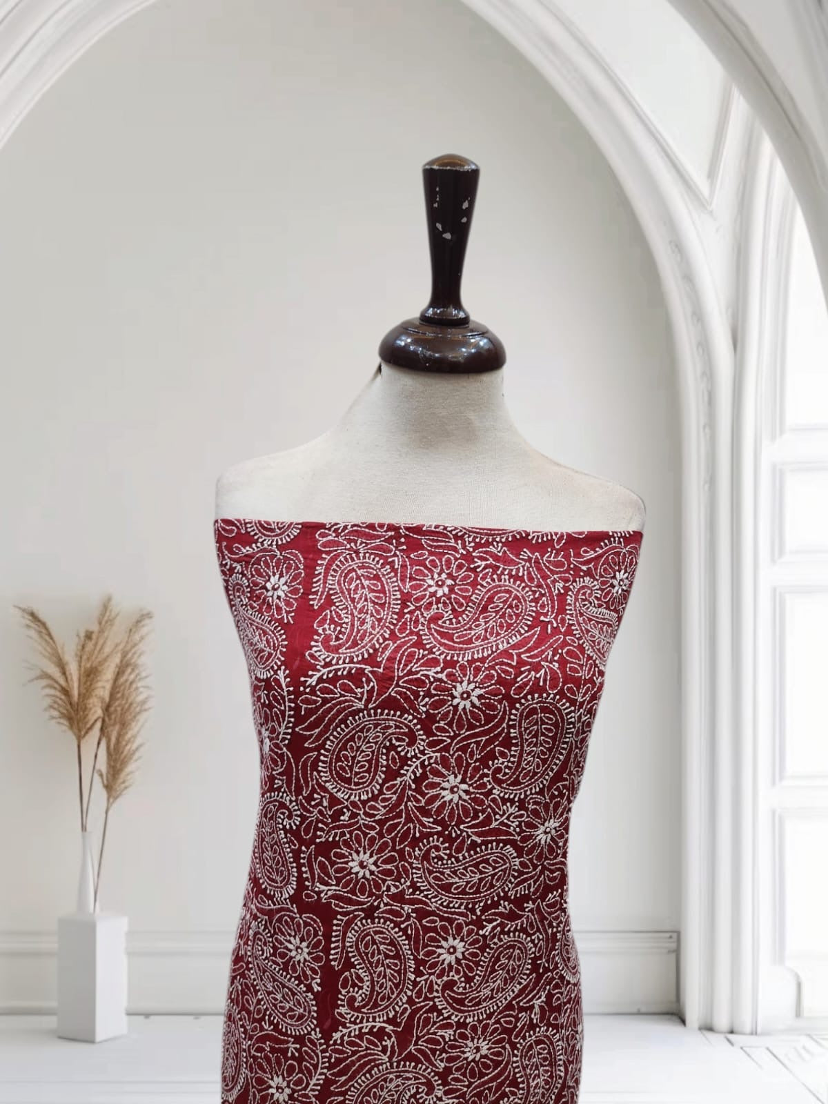 Lawn hand embroidered Jaal shirt