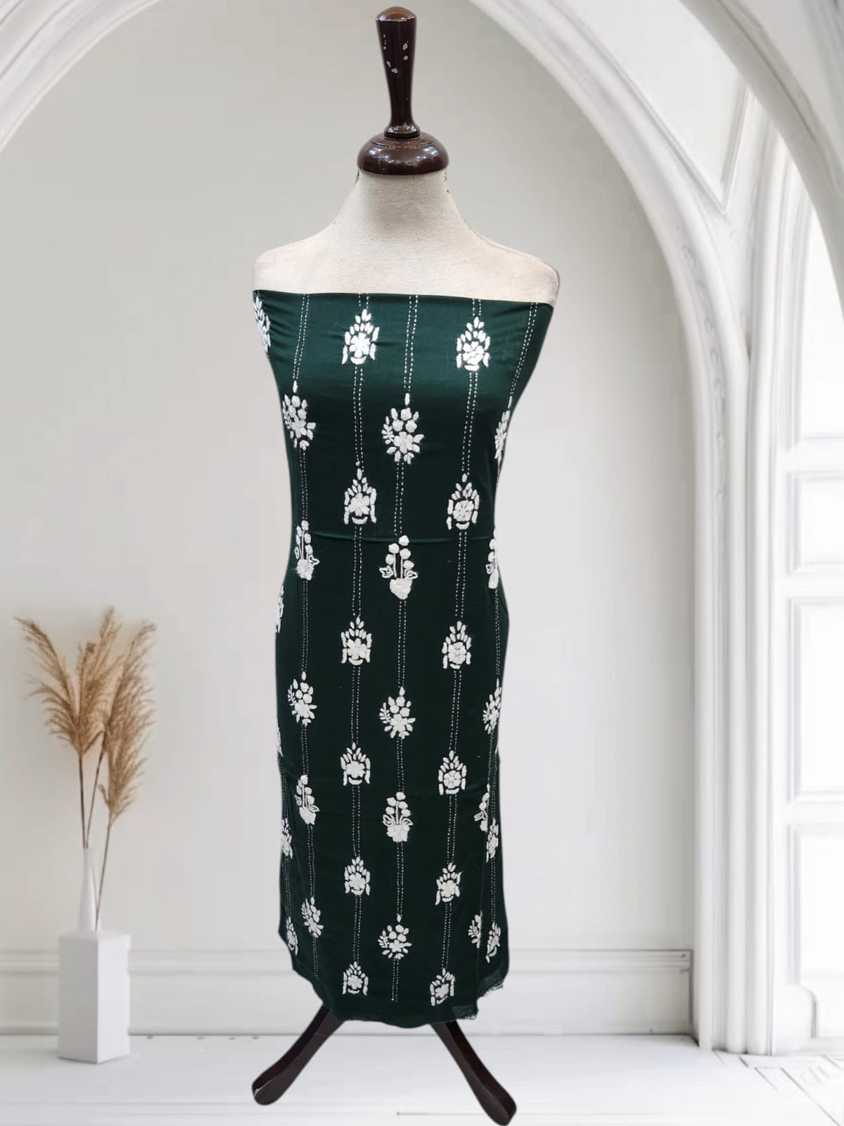 Lawn hand embroidered Jaal shirt
