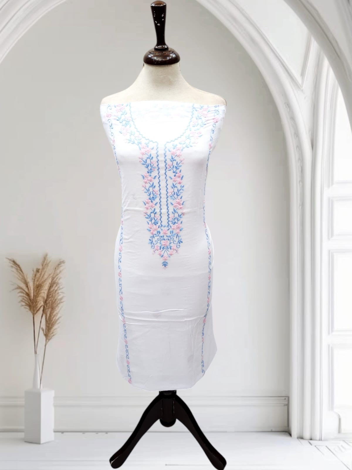 Lawn hand embroidered shirt