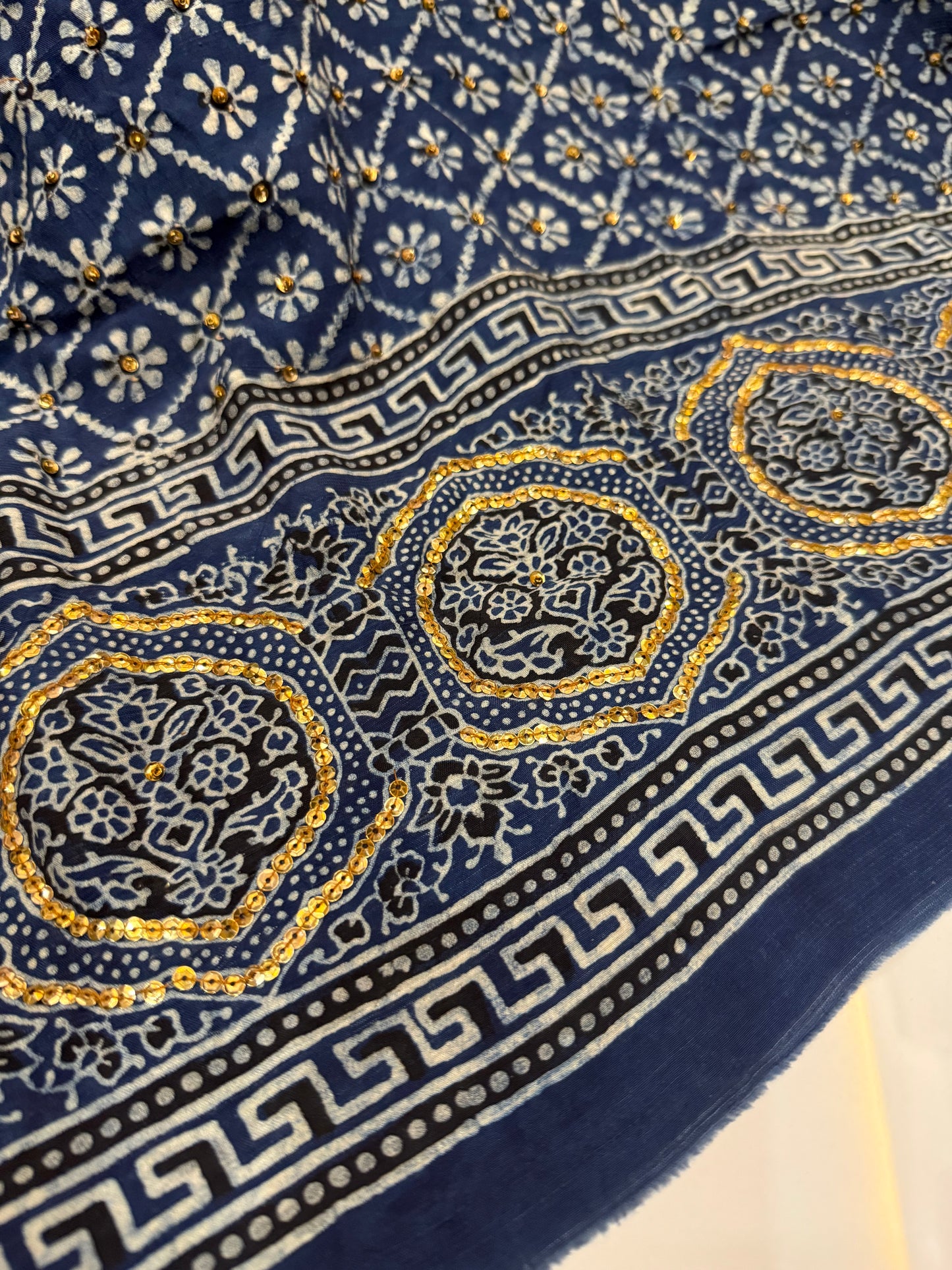 Raw silk shirt with dupatta
