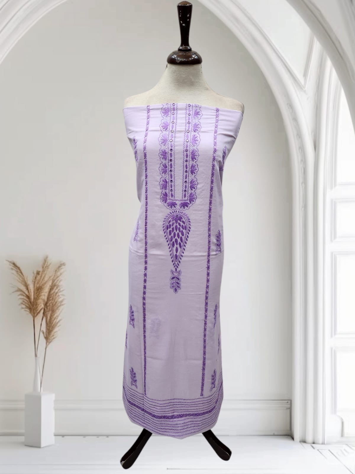 Lavender Lawn Tarkashi shirt