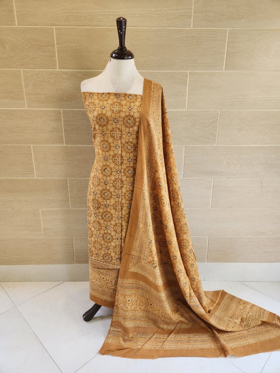 Lawn Natural Dyed Shirt and Dupatta