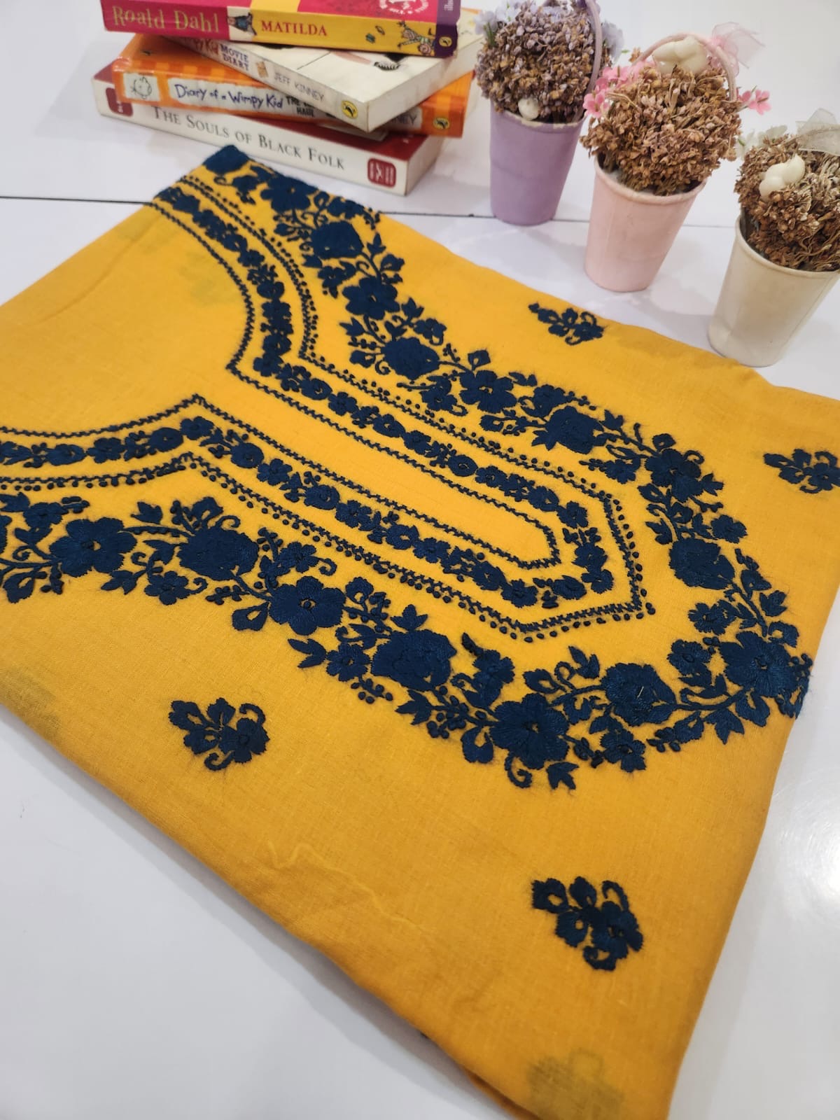 Budget friendly hand embroidered lawn shirt