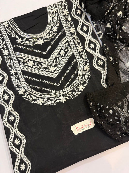 Deal wala suit Black & White lawn 2pc 604