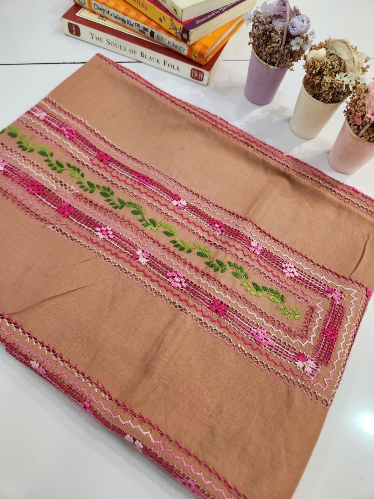Tarkashi lawn hand embroidered shirt