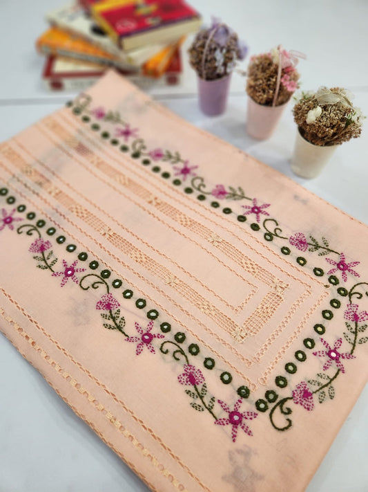 Tarkashi lawn hand embroidered shirt