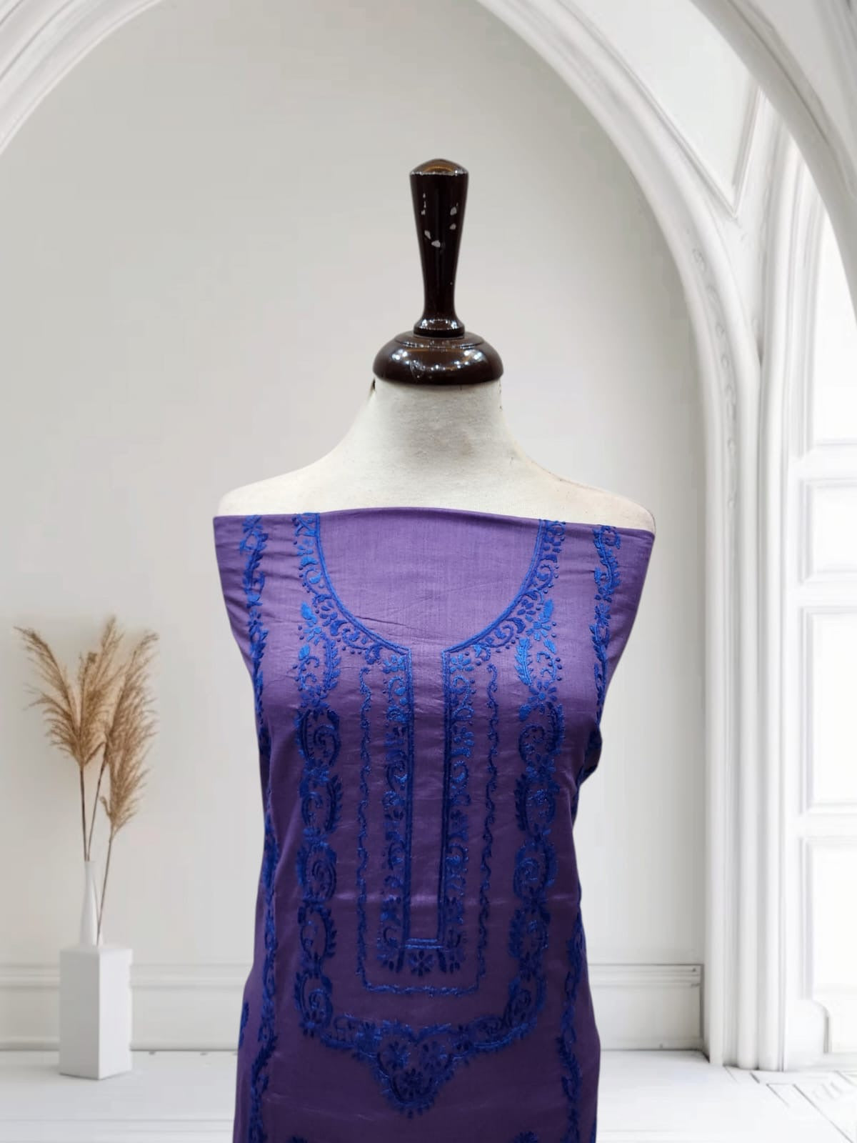 Budget wali lawn hand embroidered shirt