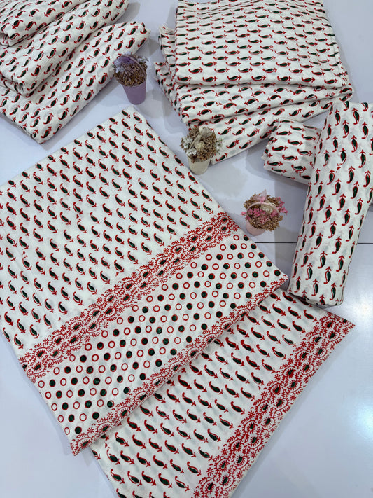 Linen Handmade Block Print Shirt and Trouser