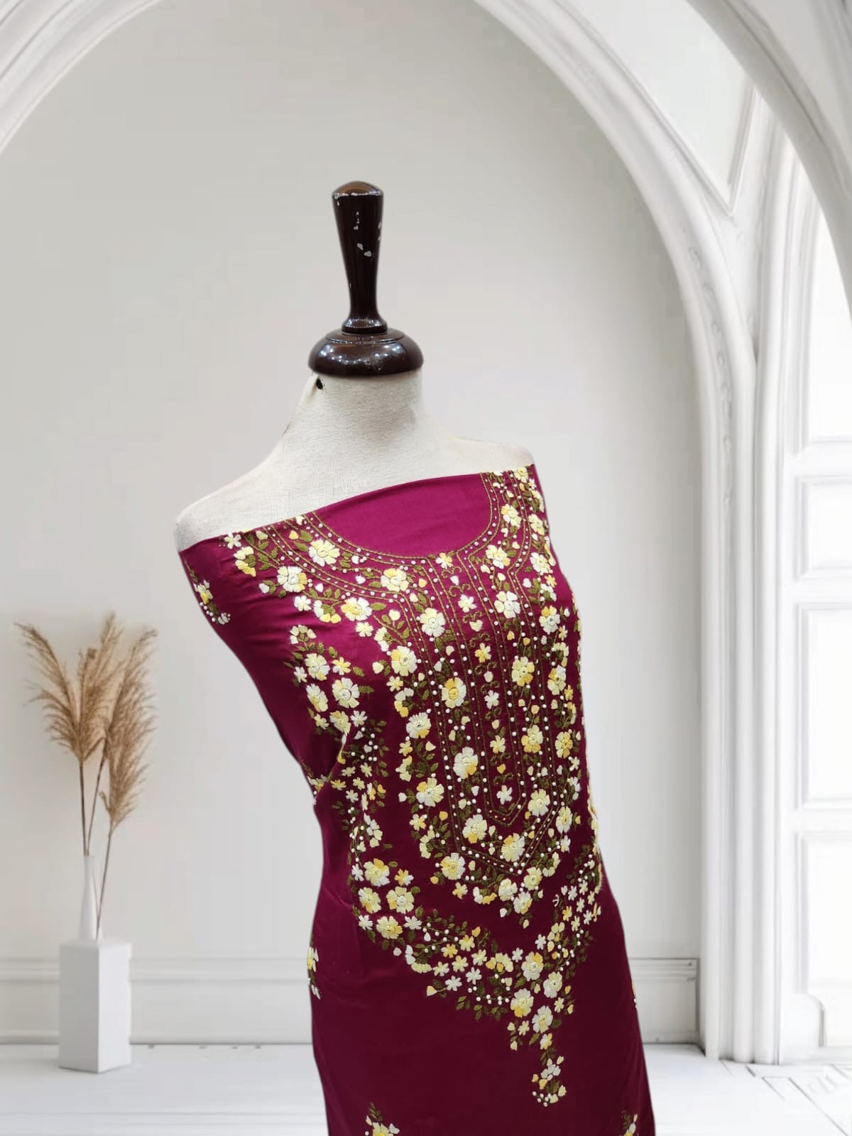 Premium Embroidered lawn handmade shirt