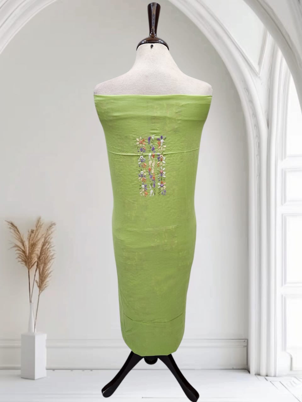 Tarkashi lawn hand embroidered shirt