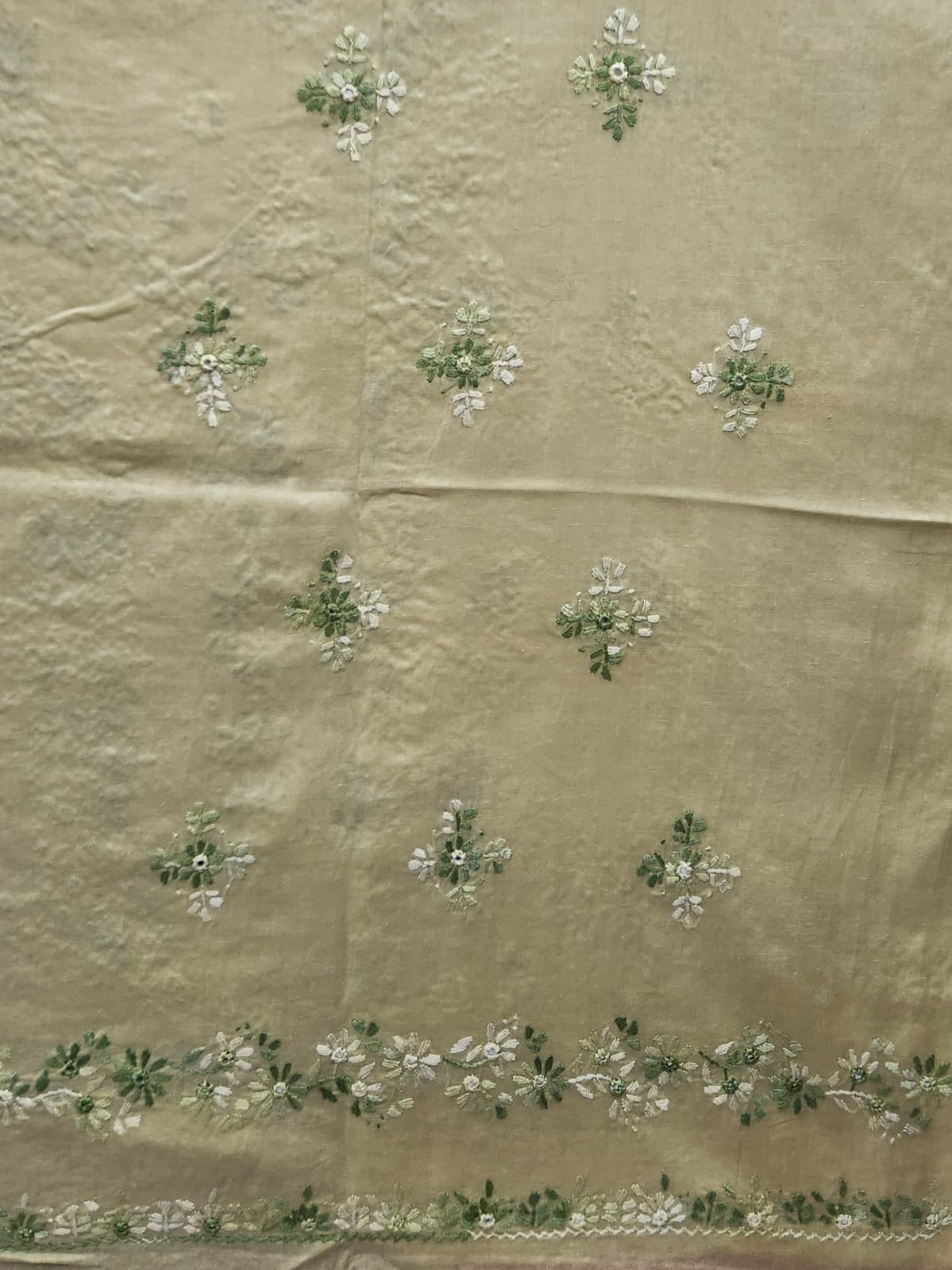Lawn hand embroidered shirt