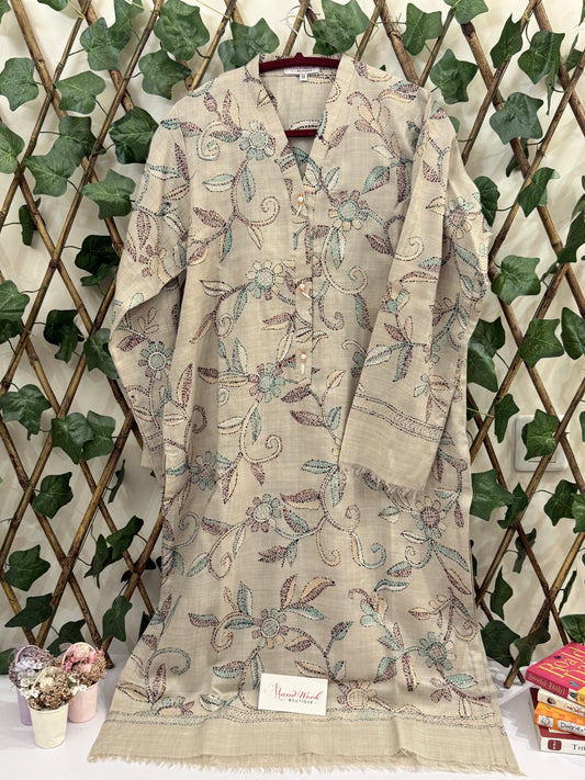 Pashmina Kantha Kurta Size Medium