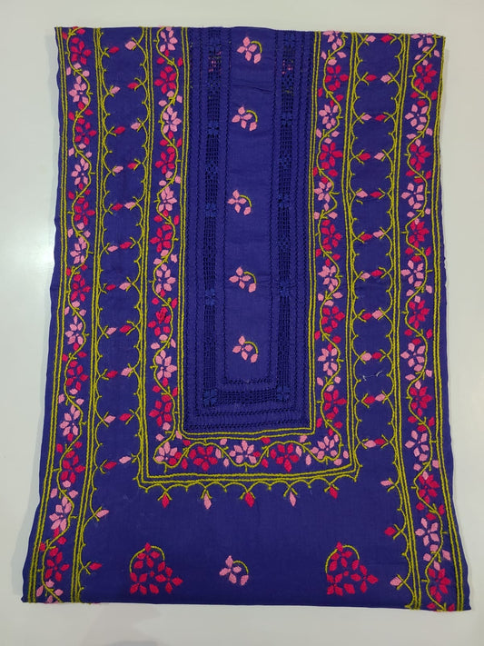 Tarkashi Applique Style 2pc Royal blue