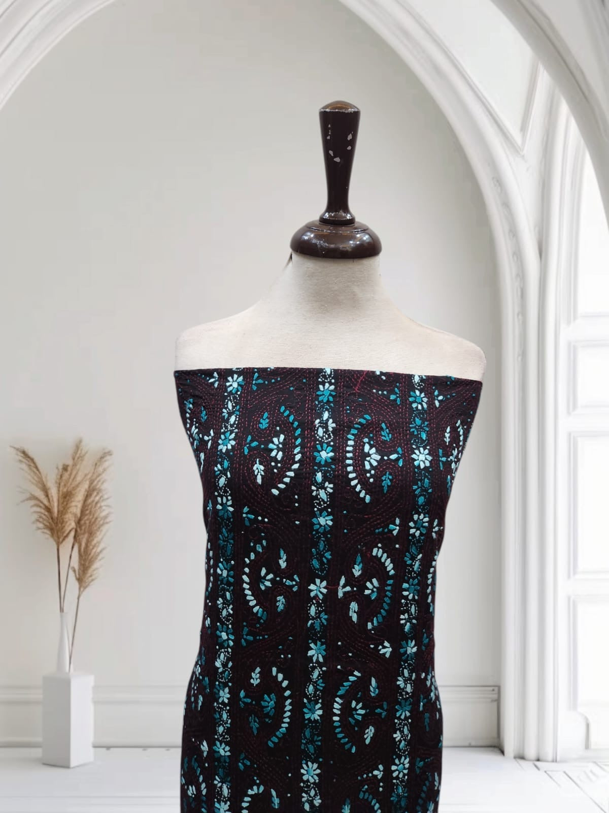 Lawn hand embroidered Jaal shirt