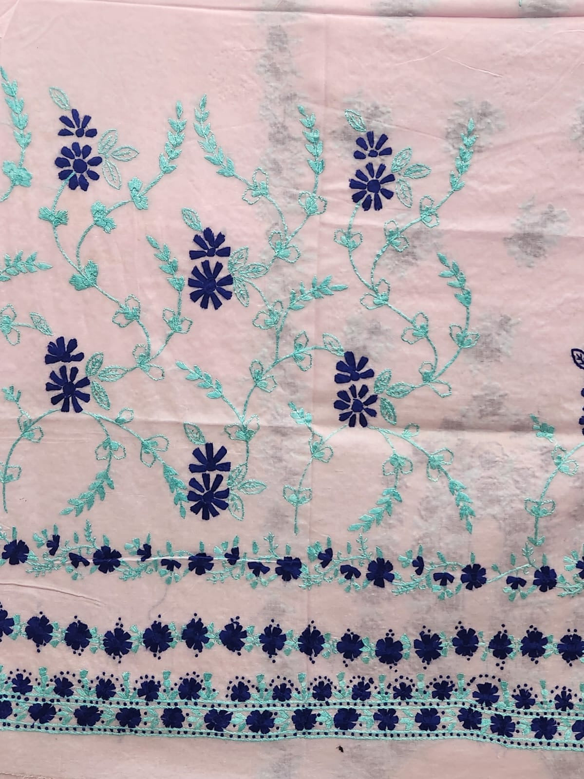 Lawn hand embroidered shirt