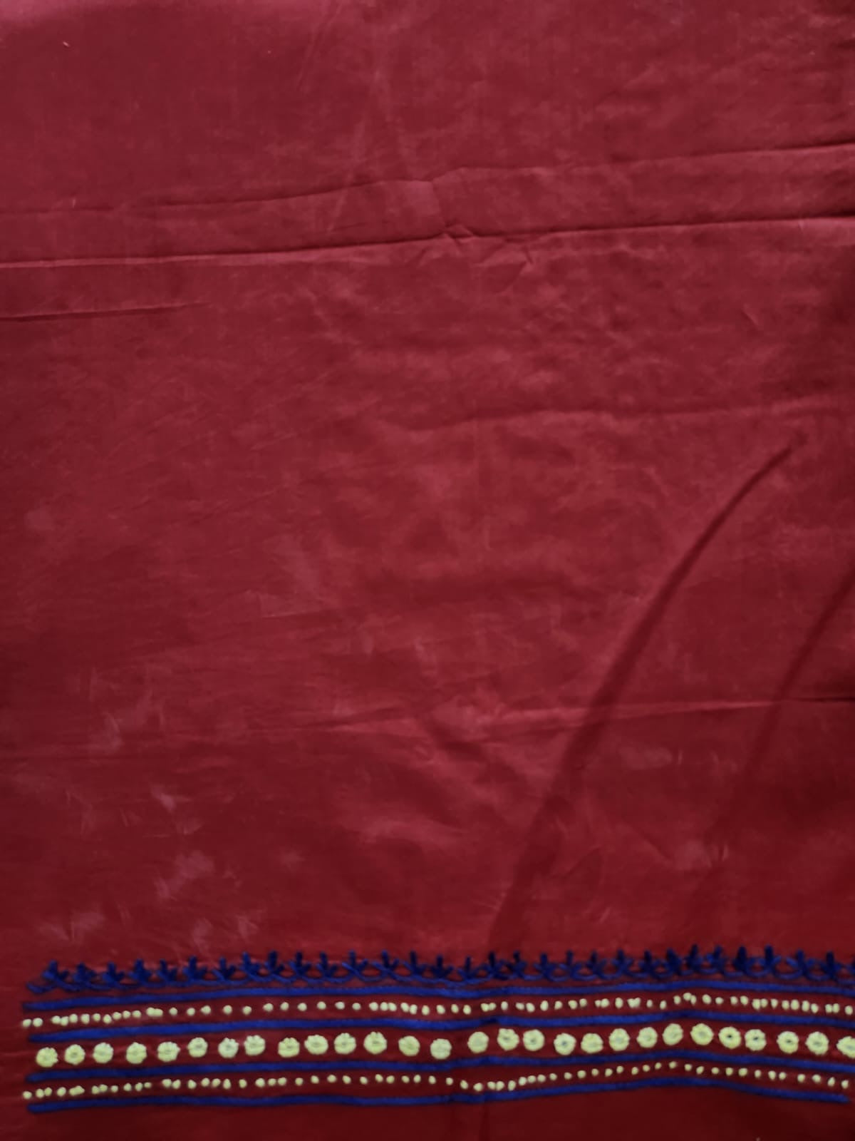 Lawn hand embroidered with mirror shirt
