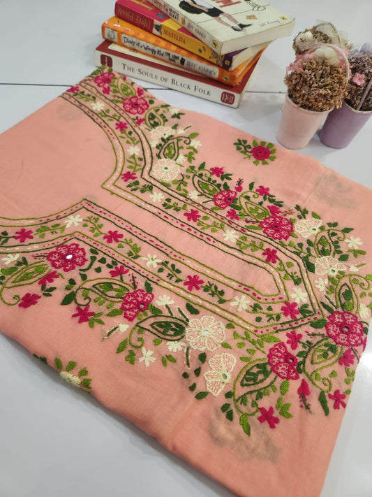 Lawn hand embroidered shirt