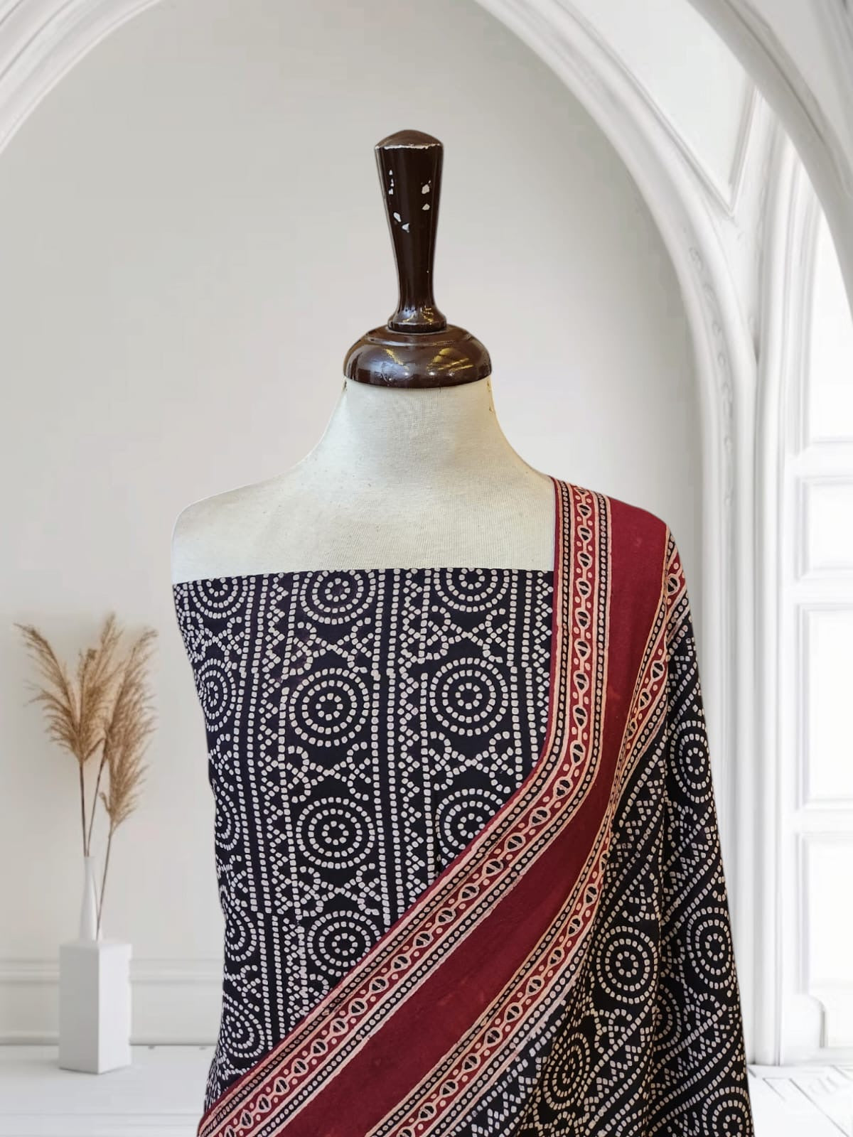 Linen Natural dyed 2pc Shirt and dupatta