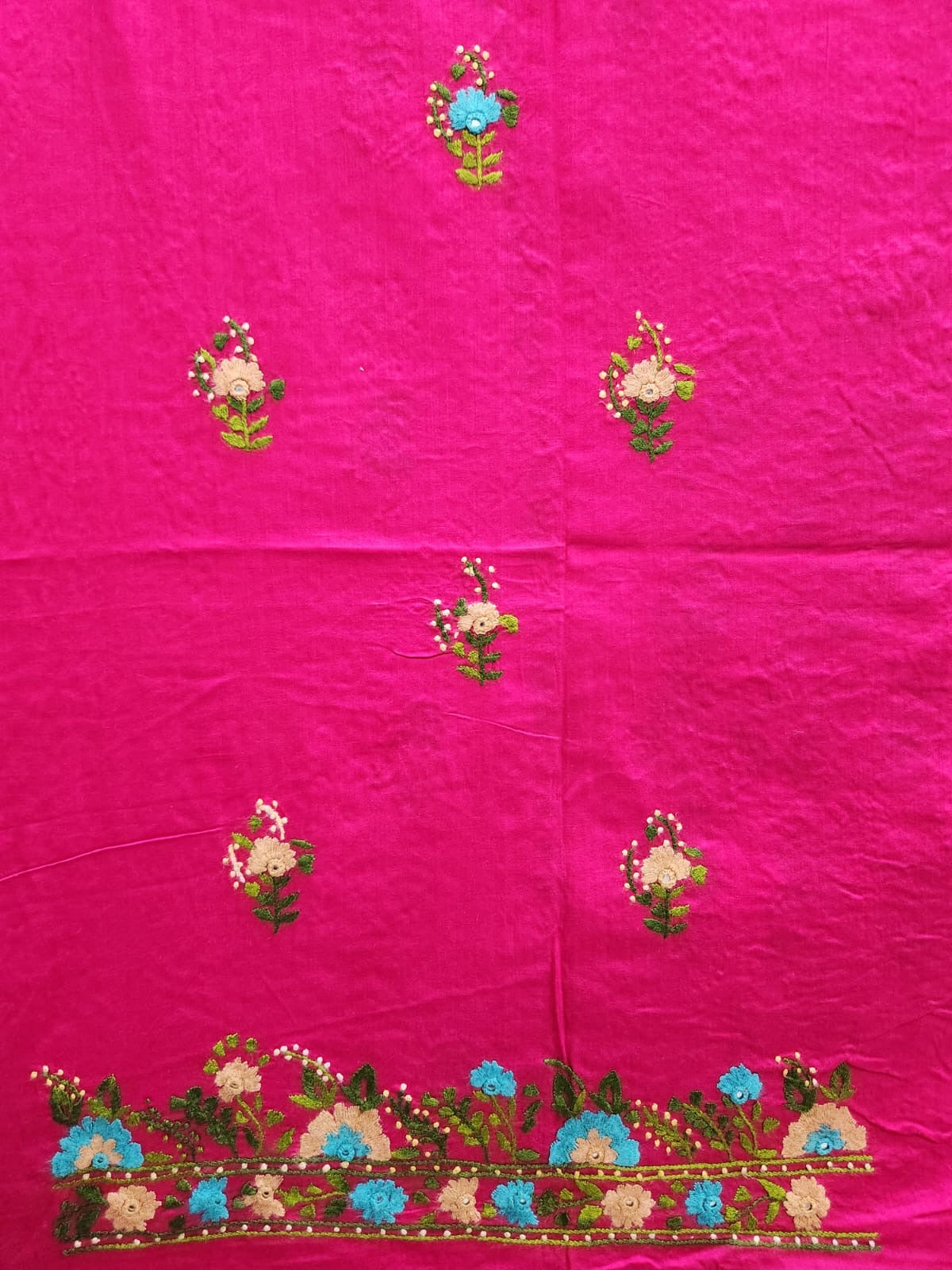Heavy embroidered lawn hand embroidered shirt