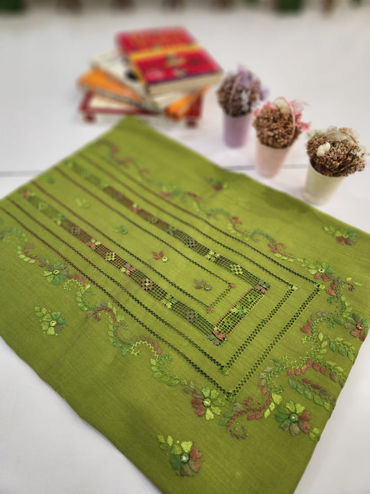 New shade Tarkashi lawn shirt