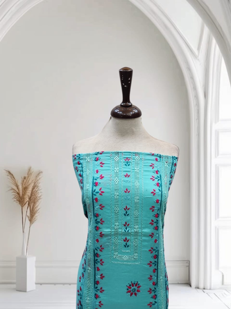 Tarkashi lawn hand embroidered shirt