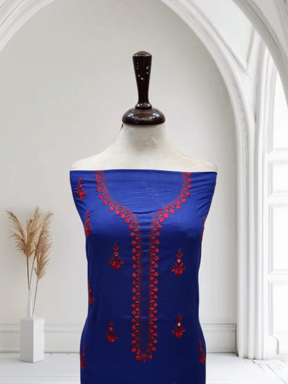 Lawn hand embroidered shirt