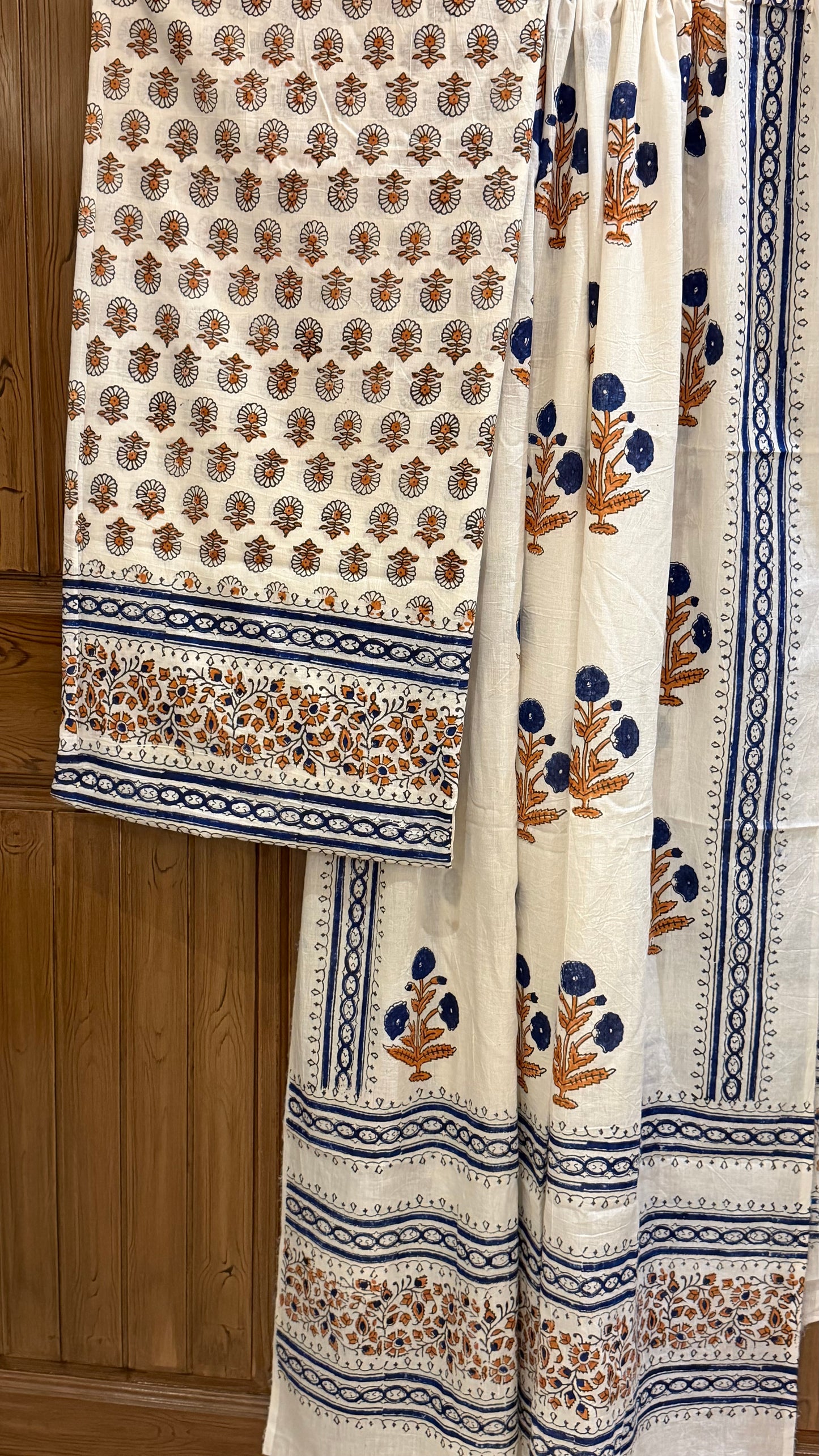 Exclusive limited edition Lawn Block Print shirt dupatta