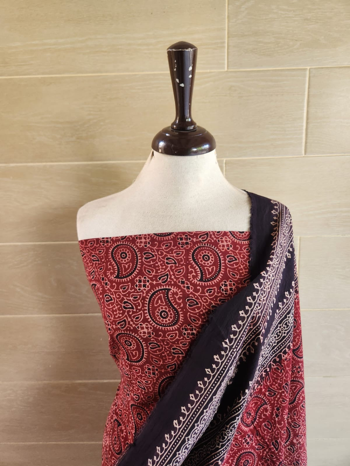 Lawn natural dyed shirt and dupatta