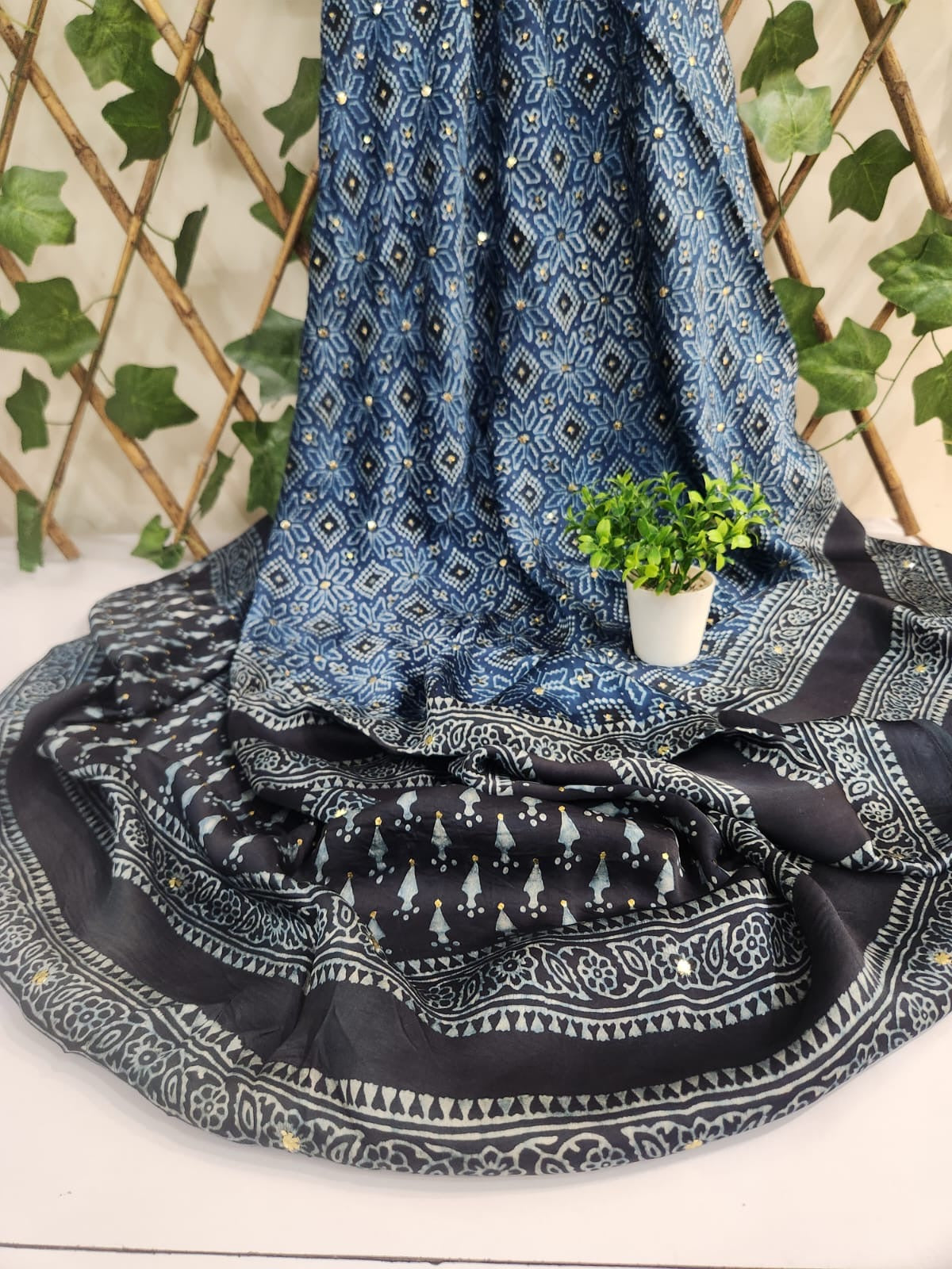 Premium Shahmooz Silk Shirt & Dupatta