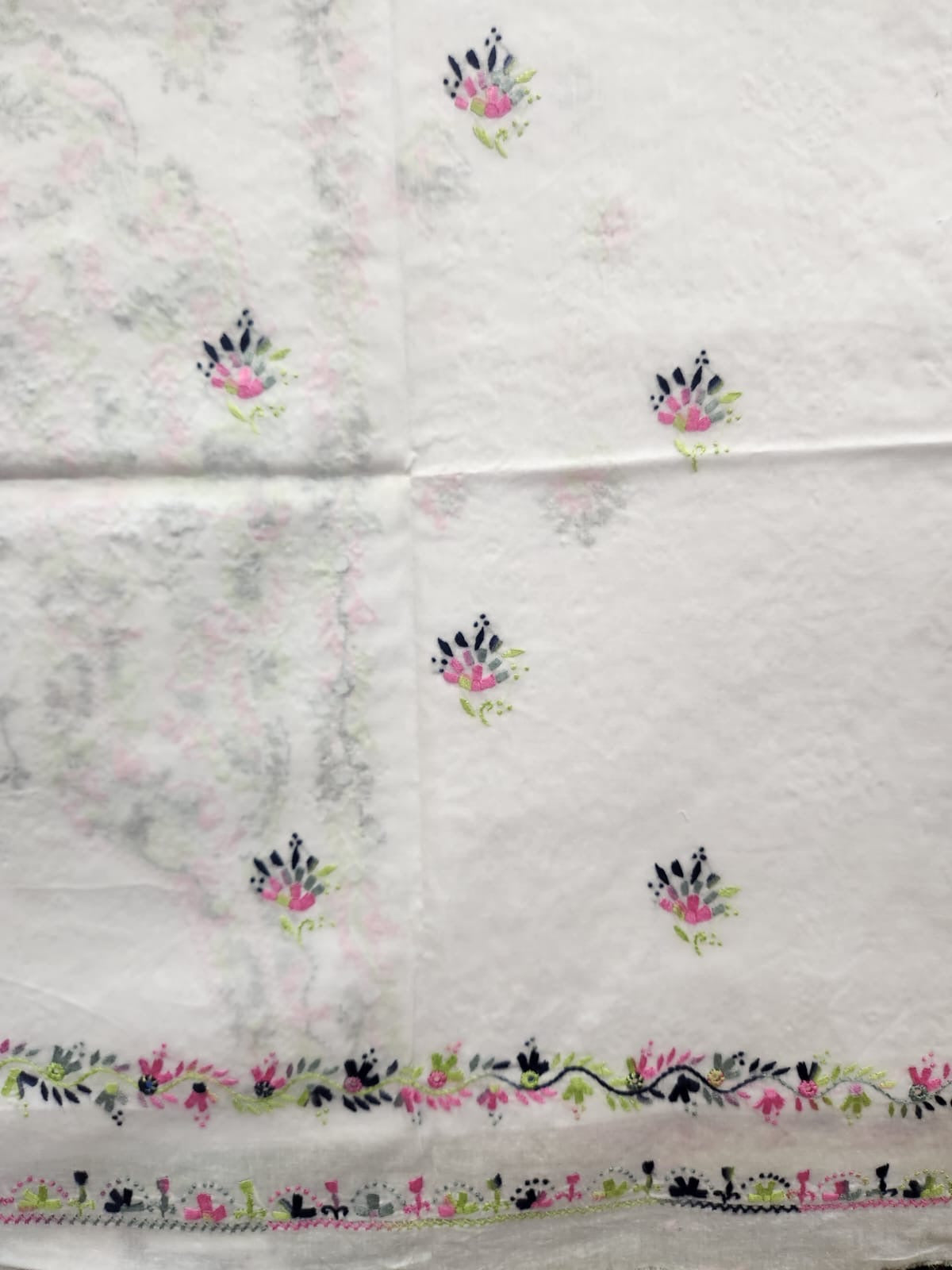 Lawn hand embroidered shirt