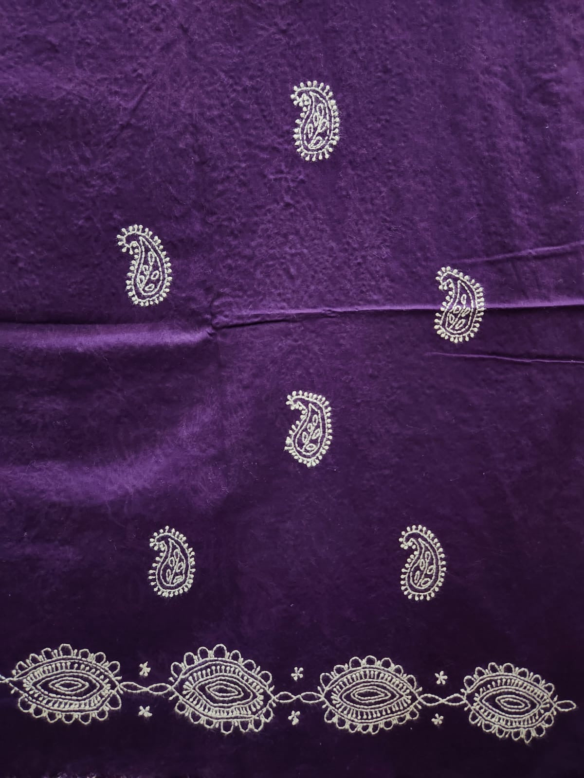 Lawn hand embroidered Jaal shirt