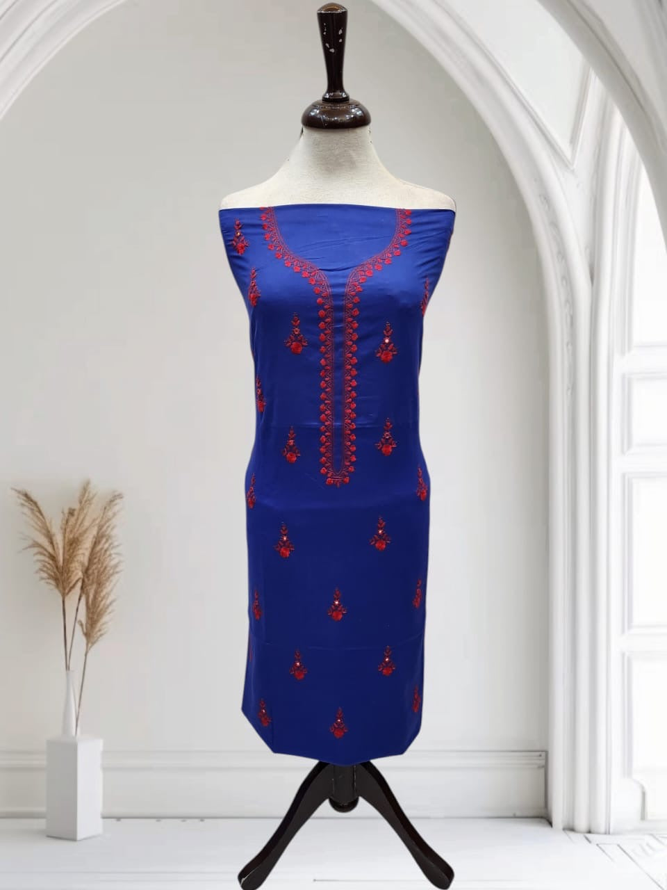 Lawn hand embroidered shirt