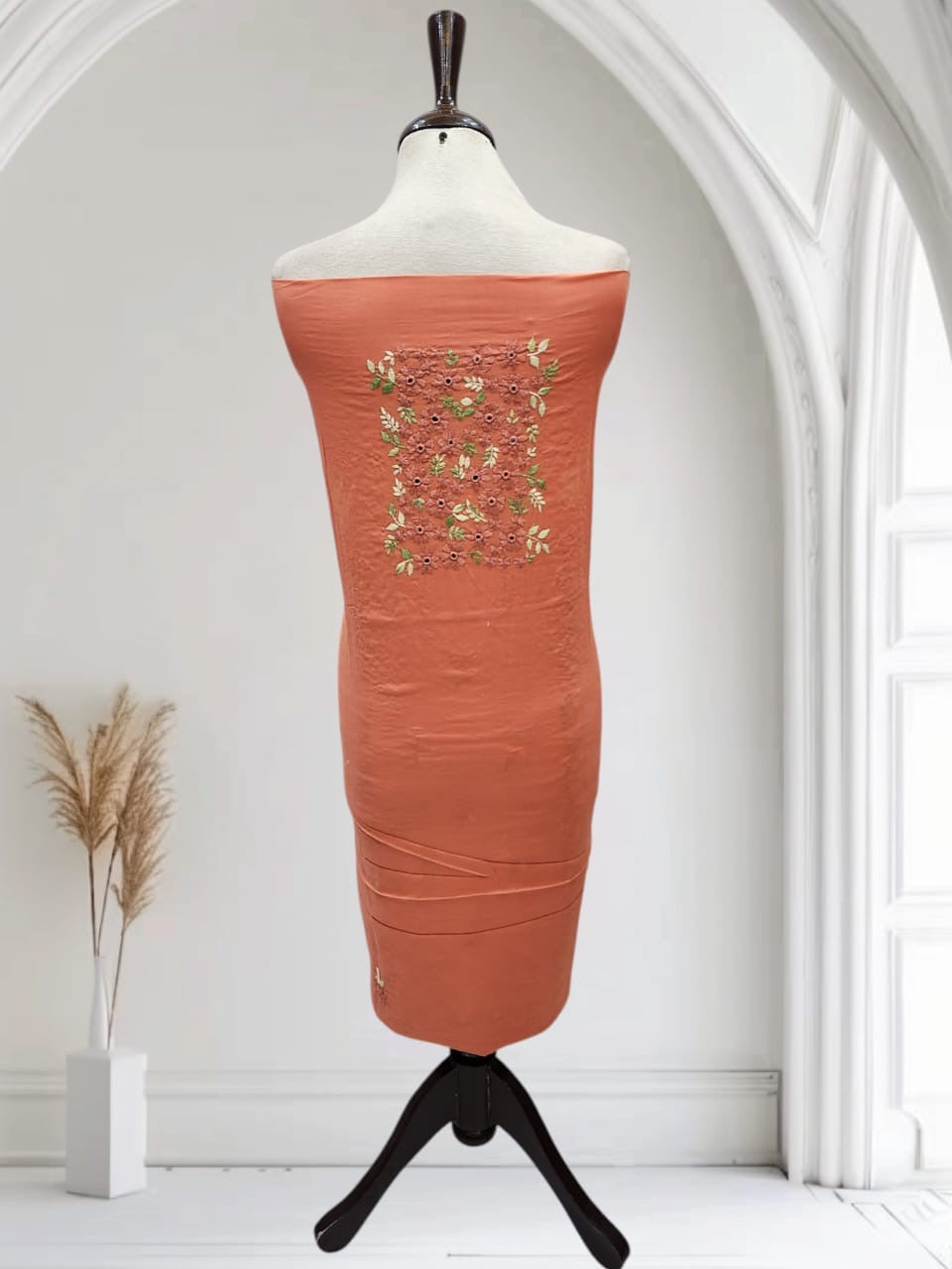 Tarkashi Lawn hand embroidered shirt