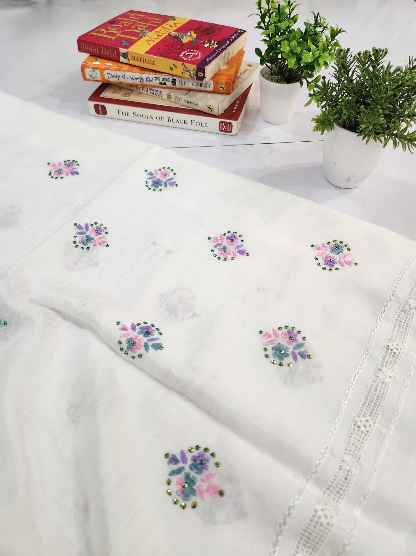 Premium Raw Silk tarkashi 3pc advance payment